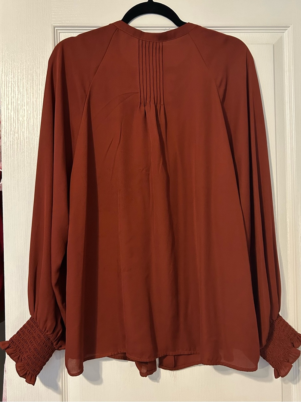 Torrid Rust Button Down Blouse - Picture 3 of 3